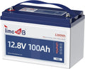 12V 100Ah Pro LiFePO4 Battery, Grade A Battery Cells, Group 31 Deep Cycle Lithium Battery, Built-in 100A BMS, 10-Year Lifetime, Perfect for RV, Solar Home System and Off-grid Application