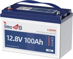 12V 100Ah Pro LiFePO4 Battery, Grade A Battery Cells, Group 31 Deep Cycle Lithium Battery, Built-in 100A BMS, 10-Year Lifetime, Perfect for RV, Solar Home System and Off-grid Application