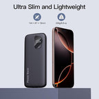 2025 Portable Charger(2pack in 1box) with Built in Cables, 12800mAh Travel Essential Battery Pack, 4 Outputs 2 Inputs Slim Power Bank with Cord Wires Compatible with iPhone,Samsung,Android