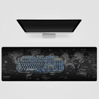 Gaming Mouse Pad Large Anti-Slip Rubber Base Size 47.2x15.7 in (47.2X15.7IN, 120x40 Map)