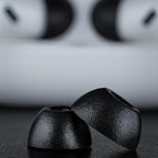 Comply TrueGrip MAX | Premium Memory Foam Replacement Earbud Tips for Apple AirPods Pro 1 & 2 | Long Lasting Comfort, Extreme Durability, Secure Fit, Superior Noise Isolation| Black (Small) (1 Pair)