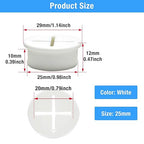 Desk Grommet, 1 in 25 mm Silicone Rubber Grommets, White Desk Hole Cover for Cables, Flexible Wall Cord Pass Through Grommet for Office Table Computer Home Furniture Wire Organizer-15 Pcs
