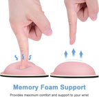 Dapesuom Mouse Wrist Rest, Ergonomic Memory Foam Mouse Wrist for Computer Desk Mats Support, Hand Rest Pad Cushion for Gaming, Office, Laptop, Men, Women, Pain Relief & Easy Typing, Rose Pink