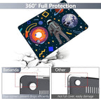 Batianda Design Case for New MacBook Air 13 Inch Model A2337 M1 A2179 A1932 2021 2020 2019 Release,3D Painted Hard Shell with Keyboard Cover & Screen Protector, Astronaut Planet