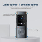 Offline AI Voice Recorder with Playback, Secure Digital Recorder with 5-Language Voice-to-Text, Noise Reduction, Local Storage for Meetings, Lectures, Interviews & Learning, No Subscription