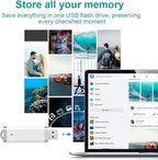KEXIN 10 Pack 1GB Flash Drive USB 2.0 Flash Drive Pen Drive Memory Stick White
