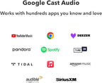 WiiM Pro AirPlay 2 Receiver, Google Cast Audio, WiFi Multiroom Streamer, Compatible with Alexa, Siri and Google Assistant, Stream Hi-Res Audio from Spotify, Amazon Music, Tidal and More