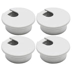 Desk Grommet 2" (50 mm), Desk Cord Hole Cover, Cable Grommet ABS Plastic, Desk Hole Grommet for Office and Home Table Cable, Detachable Cable Cord Organizer (Light Grey 4 Pcs)