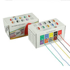 BOJACK 26 AWG Flexible Silicone Wire Electric Wire Hook up Wire Kit 300V Cables with Plus 20 φ3mm Heat Shrink Tubings and a Mini Wire Stripper(5 Colors 32.81Ft Each Color, 26AWG)