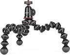 JOBY GorillaPod 1K GripTight 360 Mount Kit, Compact Flexible Tripod 1K Stand and BallHead, with Rotating Phone Mount, Easy Landscape or Portrait Mode, Double Cold Shoe, Supports up to 1kg (2.2lb)