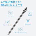 No Wore Out Titanium Alloy Replacement Fine Tips fit for Kindle Scribe Basic and Premium Pens Digital Pen, Smooth Ballpoint Note Taking Backup Nibs,2 Pcs,Gray