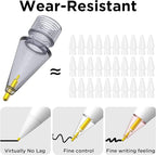 8 Pack Fine Point Replacement Tips Compatible with Apple Pencil 2nd Generation, Apple Pencil 1st Generation, Apple Pencil USB-C & Apple Pencil Pro Colorful iPencil Nibs (Black + Pink + White + Clear)
