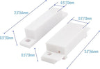 Magnetic Reed Switch Wired Surface Mount Normally Open/Closed NC/NO Contact Sensor Alarm Magnetic Door Switch with 3 Wires, PVC, MC-31