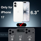 GIN FOXI Battery Case for iPhone 17, Charging Case Charger 8500mAh Ultra-Slim Lightweight Powerful Battery Pack 15W Fast Rechargeable Anti-Fall TPU Juice Box for iPhone 17 (6.3") Red