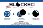 BLOCKED Stackable Webcam/Camera Vinyl Covers | 95 Low-Tack Restickable Webcam Stickers | 5-Sizes | Black 95-Pack (Ultra Glossy)