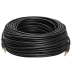 Cmple - 3.5mm Aux Audio Cable Stereo 100 ft AUX Cable Male to Male Speaker Cable Auxiliary Cord Adapter for Car, Phone, Headphones - Black
