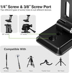 elitehood for Magsafe Phone Tripod Mount with Arca Port, Aluminum Magnetic iPhone Tripod Mount with 1/4" & 3/8" Screw, for Magsafe Phone Adapter Compatible with iPhone 16 15 14 13 12 Series, Black