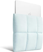 Comfyable Puffy Laptop Sleeve 15 Inch 16 Inch, Quilted Puffer Laptop Carrying Case, Pillow Pouch Compatible for MacBook Air 15 in M4 2025 & MacBook Pro 16 in M4 2024, Blue