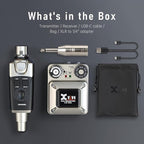 Xvive U45 Wireless in Ear Monitor System 5.8ghz IEM System Transmitter and bodypack Receiver for Studio, Band Rehearsal, Live Performance, Channel Scan Mode