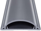 Cord Cover Floor 34in (2 x L17in), Large Capacity Floor Cable Cover, Hard PVC Cord Hider, Wire Cable Management Raceway, Grey, Cord Cavity - 1.8"(W) x 0.6"(H)