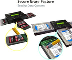 Vinpower 1 to 2 SATA 2.5" & 3.5" Hard Disk Drive/Solid State Drive (HDD/SSD) Clone Duplicator and DOD Level Eraser