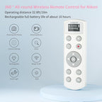 Rechargeable Shutter Release for Nikon AODELAN Wireless Camera Remote Control Compatible with COOLPIX P1000, P1100, P950, B600, A1000, Z50, Z30, Z fc, Z6 II, Z7 II,Z5, Replaces Nikon ML-L7(White)