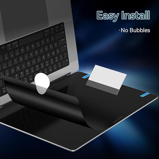 360° Privacy Screen for MacBook Pro 13 Inch(2016-2022, M1, M2)/MacBook Air 13 in(2018-2021,M1), 4 Way Privacy Anti Glare Blue Light Filter Shield Film Anti Spy Laptop Protector for Mac 13In Computer