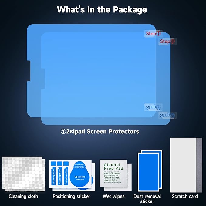 [2 Pack] Anti Blue Light Paper Screen Protector Compatible with iPad Pro 12.9 2022/2021/2020 (6th/5th/4th Generation), Anti Glare Matte iPad Pro 12.9 Screen Protector, Anti Scratch,High Sensitivity,Ultra HD