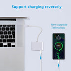 AIRSKY USB-C Digital Av Multiport Adapter, USB C to HDMI Adapter for iPhone 15/16 to TV with Fast Charging Port Two-Way, USB3.1 and 4K HDMI Output Compatible with Iphone15 / 16 Ipad pro Mackbook Pro