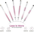 Penyeah Stylus Pens (4 in 1), Universal Phone/Tablet Stylus for iPhone/iPad/Pro/Mini/Android/Samsung/Fire and All Capacitive Touch Screens - Dream Pink