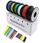 Fermerry 22 AWG Stranded Wire Spool 10ft Each 6 Colors Flexible 22 Gauge Silicone Hook up Wire Kit Electrical Tinned Copper Wire