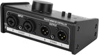 Big Knob Passive Monitor Controller, XLR and 3.5mm Interface Large Volume Knob Mute Control Passive Studio Monitor Controller Stereo Monitor Volume Controller