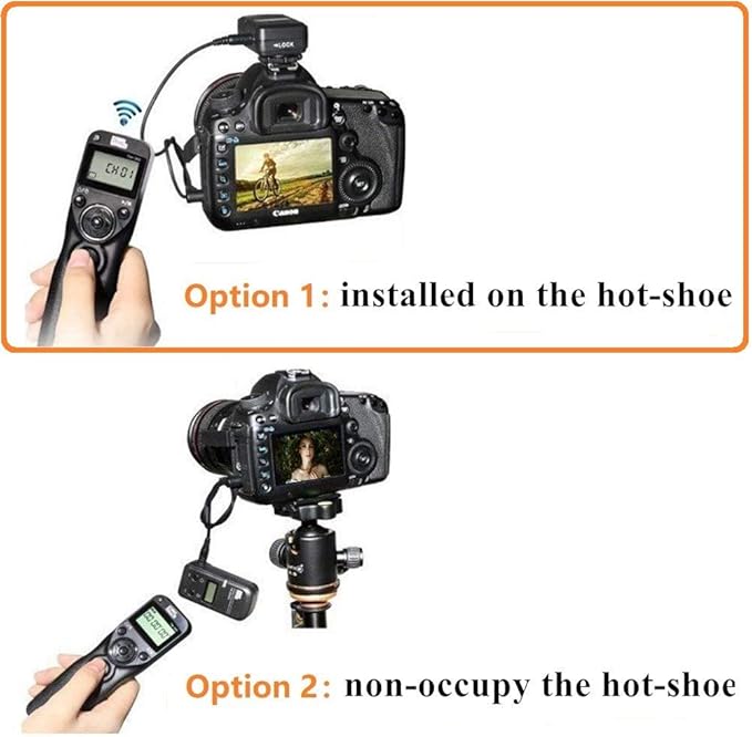 Pixel Timer Shutter Release TW283-N3 Wireless Remote Control Compatible with Canon 5D Mark-III/Mark-IV 5D R5 R5C 10D 1DX 1DC 1DS 1D 5DS 5DSR 20D 6D 7D Mark-II 7D 50D 40D 30D D60 D30 D2000