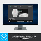 Logitech MX Anywhere 2S Bluetooth Edition Compact Wireless Mouse, No USB Receiver - Use On Any Surface, Hyper-Fast Scrolling, Rechargeable, Control Up to 3 Apple Mac and Windows Computers and Laptops