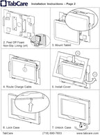 TABcare Locking Security Metal Case for Apple iPad Pro 11" 2024 5th gen. for Kiosk, POS, Store, Show Display (White, iPad Pro 11 2024)