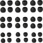 Silicone Earbud Replacement Tips Earbud Tips Ear Bud Covers for Fit Most in-Ear Earbuds(Inner Hole 3.8mm -5.5mm) Headphone Rubber Tips Eartips 18 Pairs S M L