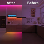 32.8ft Bluetooth RGB+IC COB Led Strip Light with App, Chasing COB Light Strip, Segmented Control, Music Sync, Color Changing Led Lights for Home Decor, Gaming, Cabinet, Desk