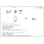 50-Pack Cat6 Tool-Less RJ45 Keystone Jack, No Punch-Down Tool Required Module Coupler, White