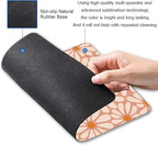Mouse Pad, Premium-Textured Mouse Mat, Non-Slip Rubber Base Mousepad for Laptop, Computer & PC,9.5×7.9 in,Beautiful Orange Floral