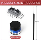 YIMAGUJRX RUNJRX Keyboard Switch Lube Kit JRX 205G0 0.53oz/15g, Switch Opener for MX Cherry Panda Kailh Switch,Lube Brush for Mechanical Keyboard Switch