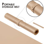 Cork Desk Mat - Small Dual-Sided Desk Pad for Office and Home - Desk Organization and Accessories - Ideal for Large Mouse Pad and Small Desk Mats on Top of Desks(Apricot,23.6"x 13.8")