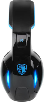 SA902 7.1 USB Surround Sound PC Headsets Over-Ear Gaming Headphones with Microphone LED Light