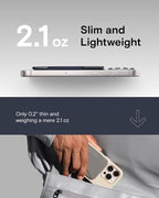MOFT Magnetic Wallet Stand Compatible with iPhone 16/15/14/13/12 Series, Angle Adjustment & Magsafe Compatible MOVAS Phone Stand,Navy Blue