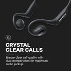 Raycon Open Headphones – Lightweight Wireless Over-Ear Design with Immersive Sound Quality, Long Battery Life, and Comfortable Fit for All-Day Wear - (Black)