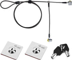 I3C Laptop Lock, Combination Security Lock Cable with Keys and Anchor Plate, Anti Theft Lock for Business Electronics, Monitors, Tablets, Smart Phones (2 Laptop Locks Head)