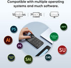 XPPen Mini Keydial ACK05 Wireless Shortcut Keyboard Bluetooth Programmable Express Remote Control with Dial & Customized Express Keys for Drawing Tablet PC MacBook Windows Images Video Editing