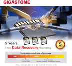 [5-Yrs Free Data Recovery] GIGASTONE 256GB 2-Pack SD Card, 4K Camera Pro MAX, A2 4K SDXC Memory Card High Speed 4K UHD Video Compatible with Canon Kodak Digital Camera, with 2 Mini case