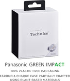 Technics Premium Hi-Fi True Wireless Bluetooth Earbuds with Advanced Noise Cancelling, 3 Device Multipoint Connectivity, Wireless Charging, Hi-Res Audio + Enhanced Calling - EAH-AZ80-S (Silver)