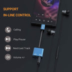 Cubilux USB C Dual Headphones Adapter, Type C to Double 3.5mm Earphone Audio Splitter Compatible with iPhone 16/15, iPad Pro 13/12.9/11 iPad Air 13/5th/4th, Samsung S25/S24/S23 Tab S10/S9/S8