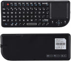 2.4GHz Touchpad Keyboard,A8 Mini Rechargeable Ultra-Thin Mini USB Backlit Keyboard with IR Light for HTPC for PS3/4 for 360 and ONE(QWERTY Keypad)